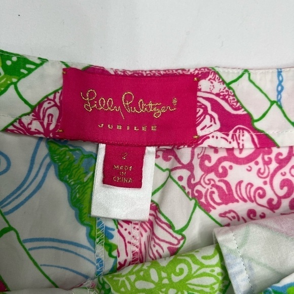 Lilly Pulitzer Callahan costal cotton shorts size 2 - Picture 7 of 10